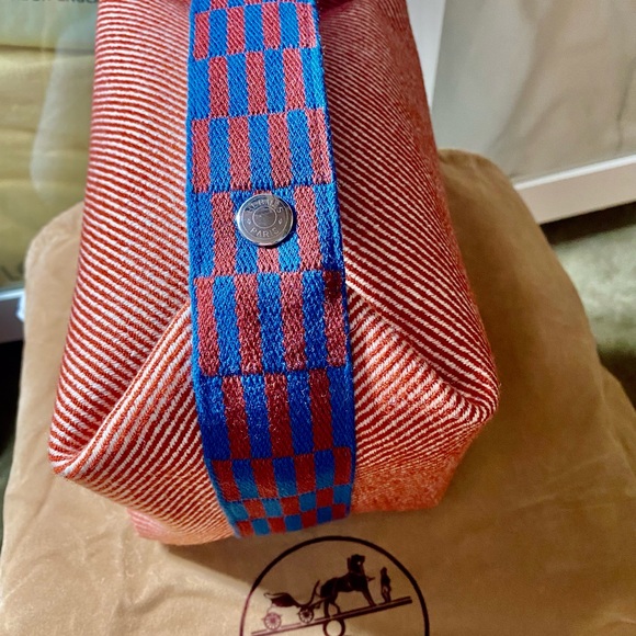 ❤️ HERMES LIMITED EDITION RANK SA CANVAS BRIDE-A-BRAC POUCH stripe by: Hermes - Picture 3 of 11
